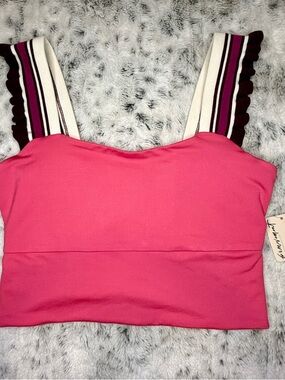 Free People Time Out Crop Top ~ Medium - NWT